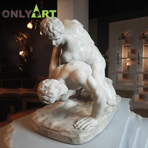 greek wrestling statue