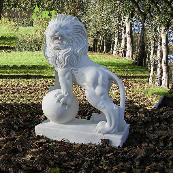 marble lion sculpture