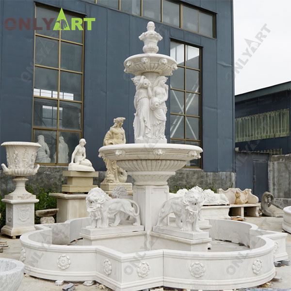 marble water fountain