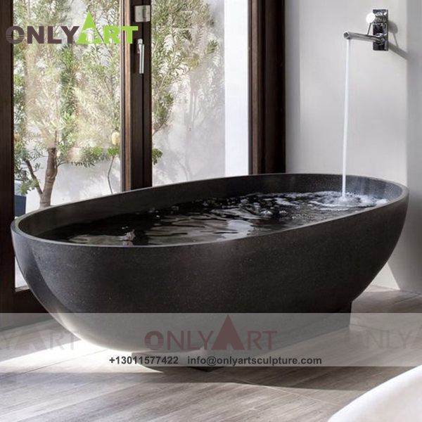 Best free standing stone bathtub Canada OLA-Y046