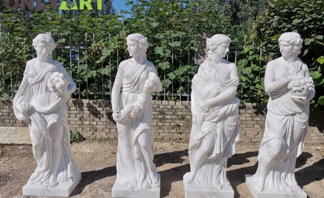 Classic design beautiful marble four season statues for sale