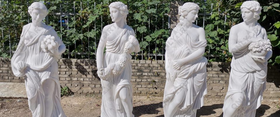 Classic design beautiful marble four season statues for sale