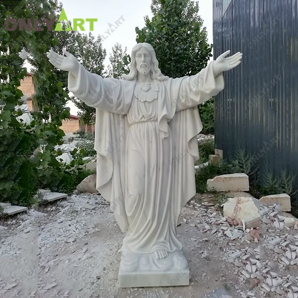 Large size white marble Jesus Christ sculpture for sale