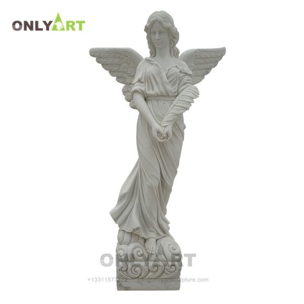 Life size high quality marble angel statue OLA-T099