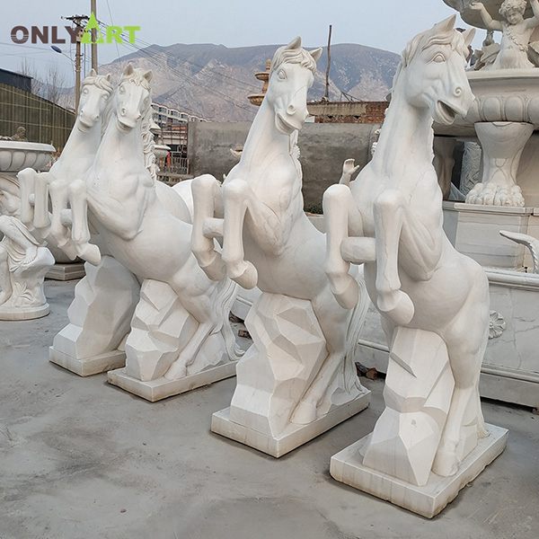 Life size marble horse statue for sale OLA-A128