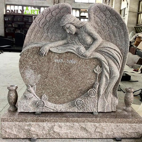 Natural stone angel statues for outside OLA-T109