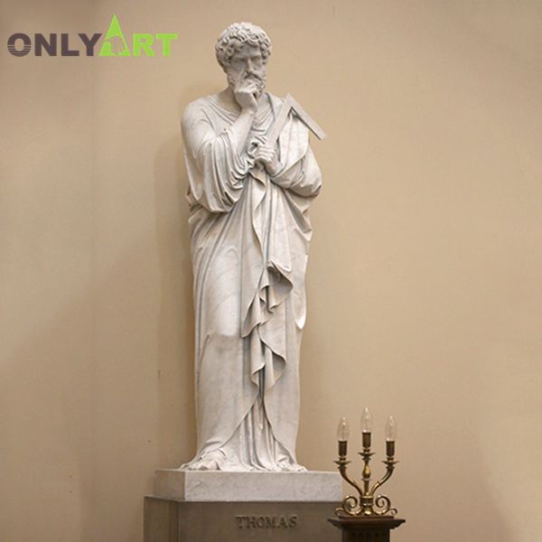 Rome life size natural marble christus Apostles statue