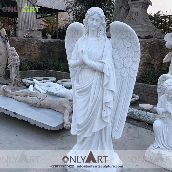 praying angel garden statue