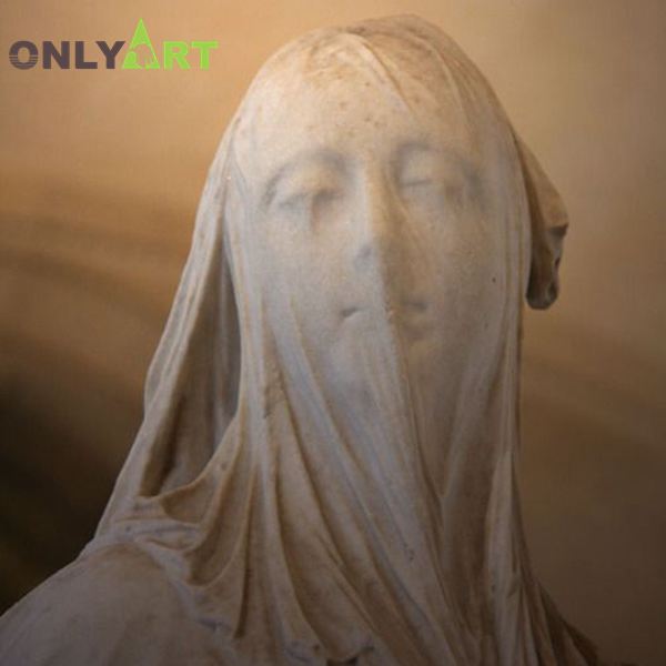 veiled marble statue