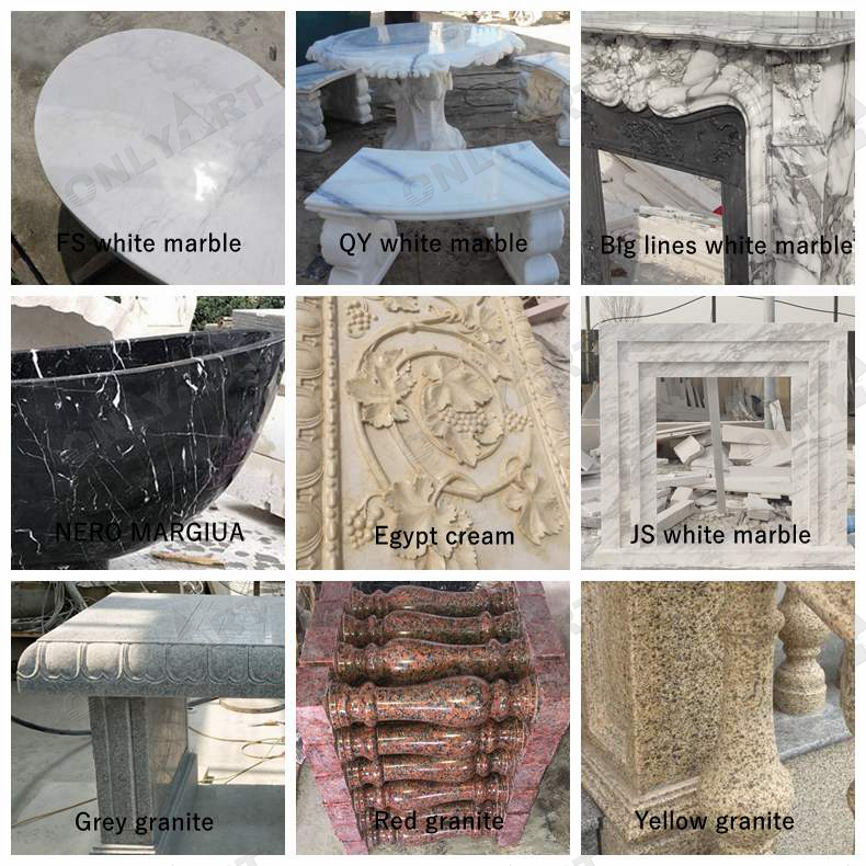 different marble material