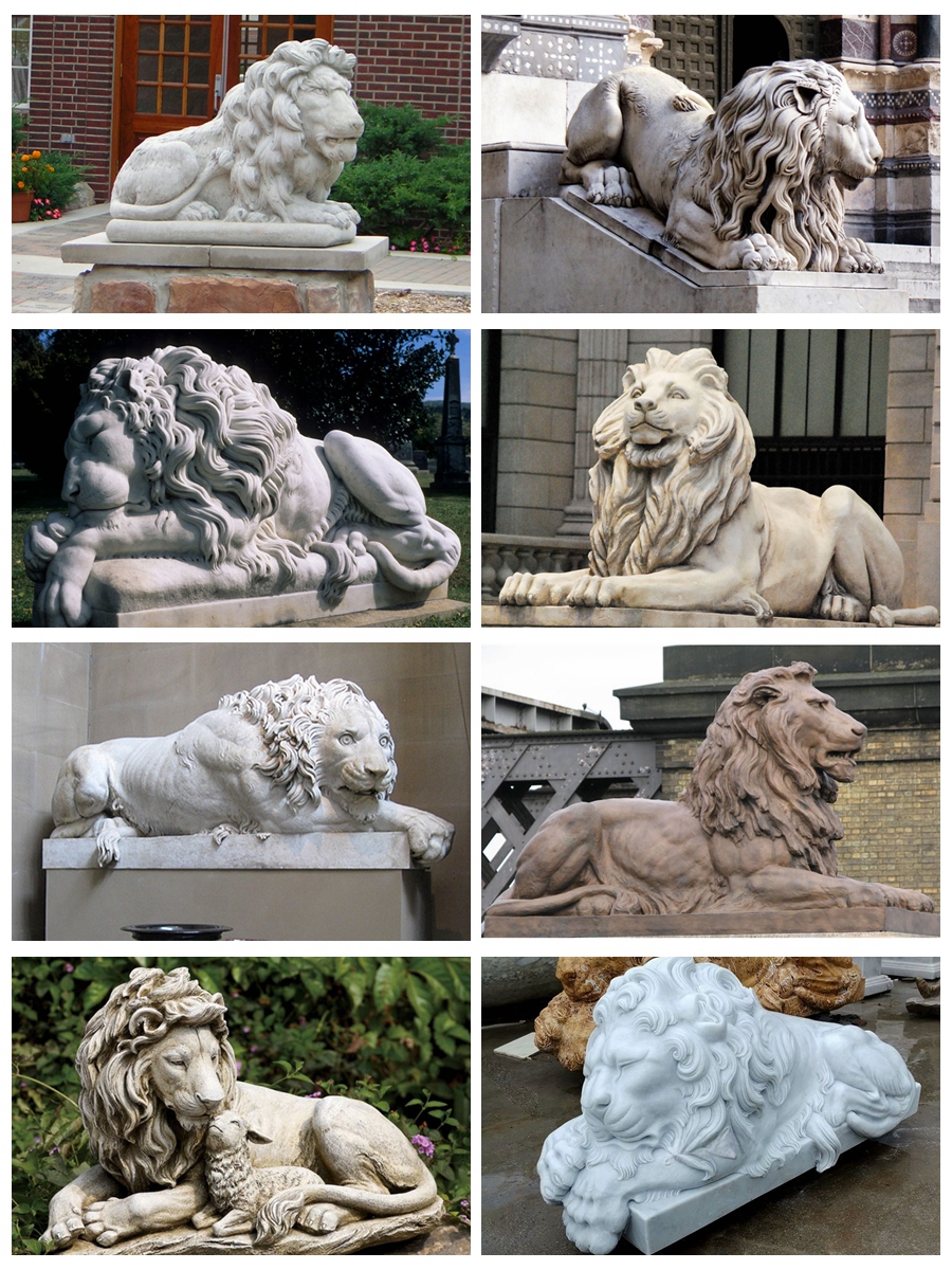 pair of outdoor lion statues lion yard statue art deco lion statue large stone lion statues marble lion statues for sale