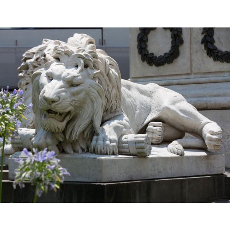 lion statues stone white marble,chinese guardian lion marble,handmade white marble lion sculpture statues,white marble sitting lion statues for sale,small marble front door lion statue