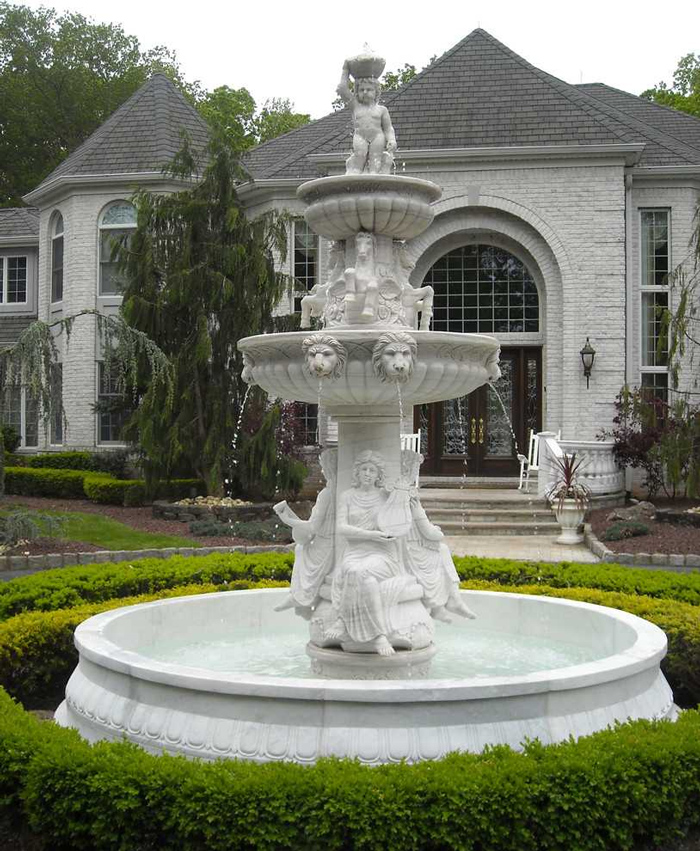 marble garden horse fountain