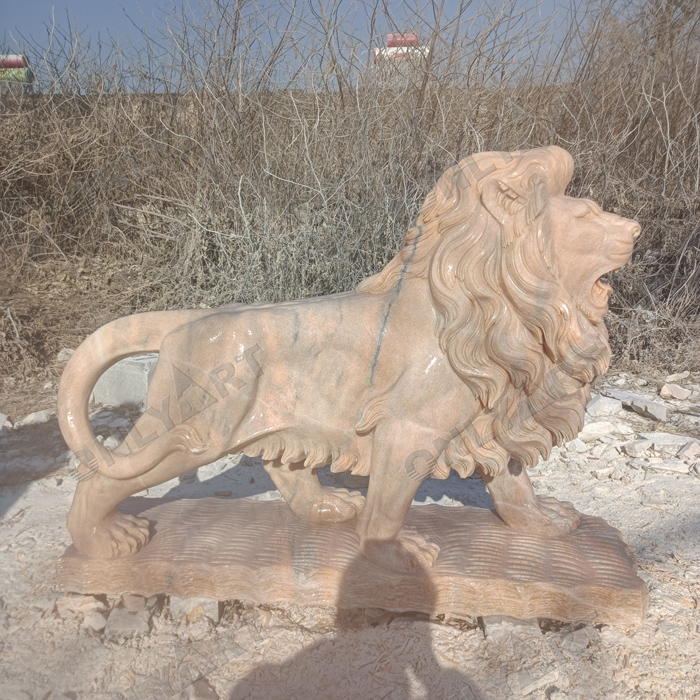 life size Marble lion statue