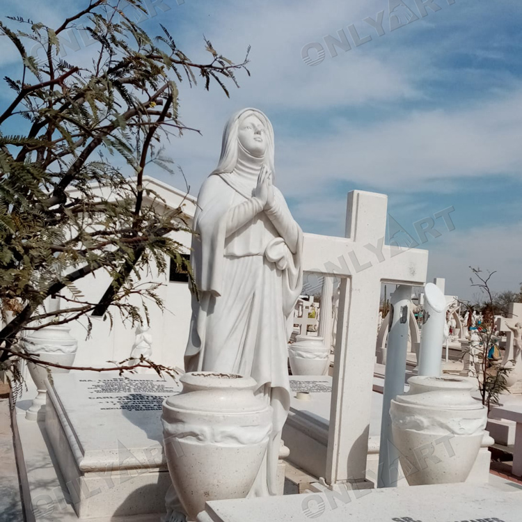 marble mary statue