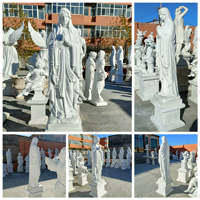 st virgin mother mary garden marble statues