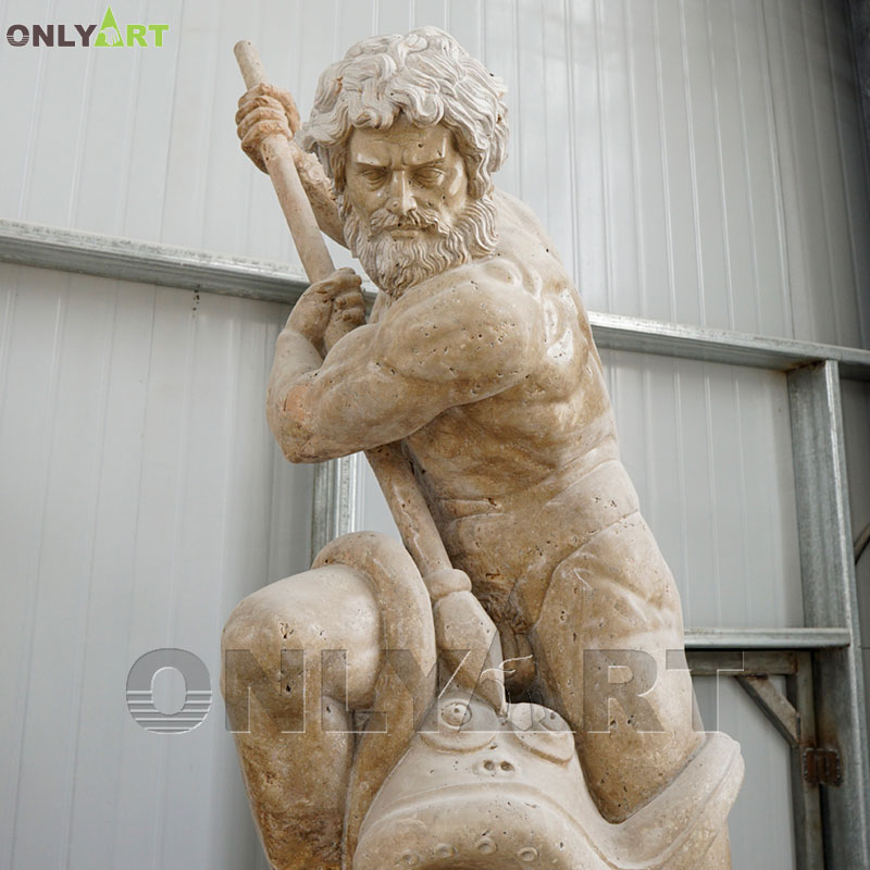 Poseidon marble statue for sale