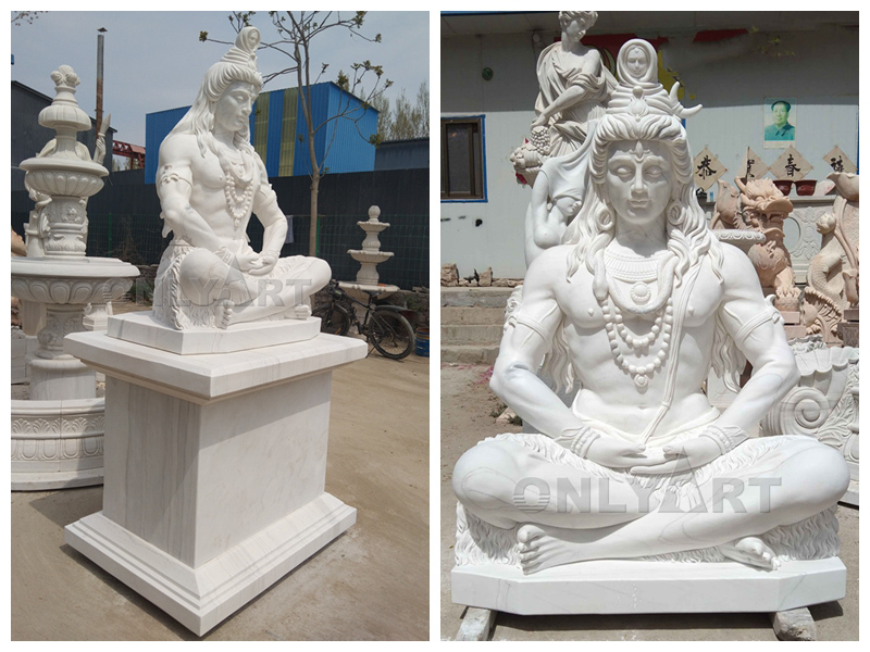 marble statue of lord shiva