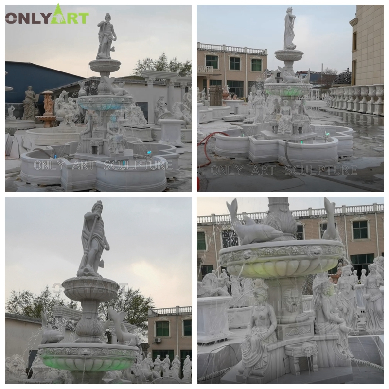 marble poseidon fountain for sale